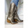 Chaussures Femme Bottines Semerdjian - Santiag M690M1-L Texano Caiman Doré