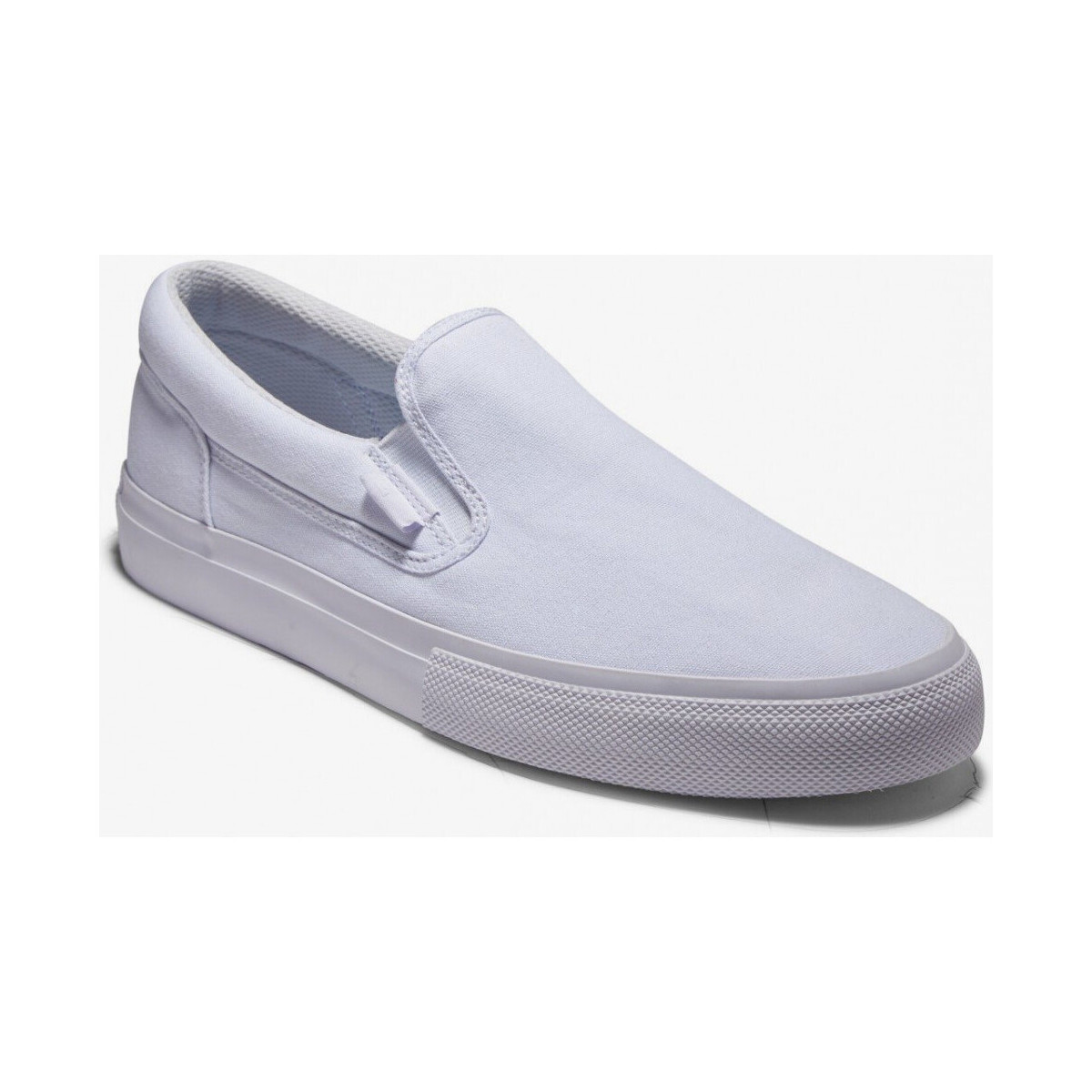 Chaussures Chaussures de Skate DC Skechers Shoes MANUAL SLIP ON WHITE Blanc
