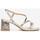 Chaussures Femme Sandales et Nu-pieds Vera Collection Sandales À Talon Carré et Lanières, Doré Doré