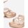 Chaussures Femme Sandales et Nu-pieds Vera Collection Sandales à talon avec semelle plateforme avec brides, Or rose Doré