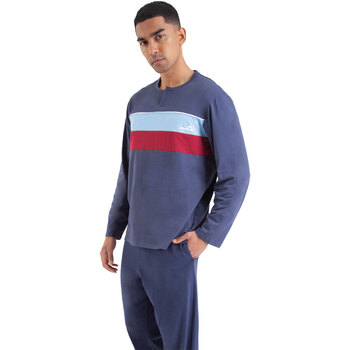 Vêtements Homme Pyjamas / Chemises de nuit Athena Pyjama long homme Chic Bleu
