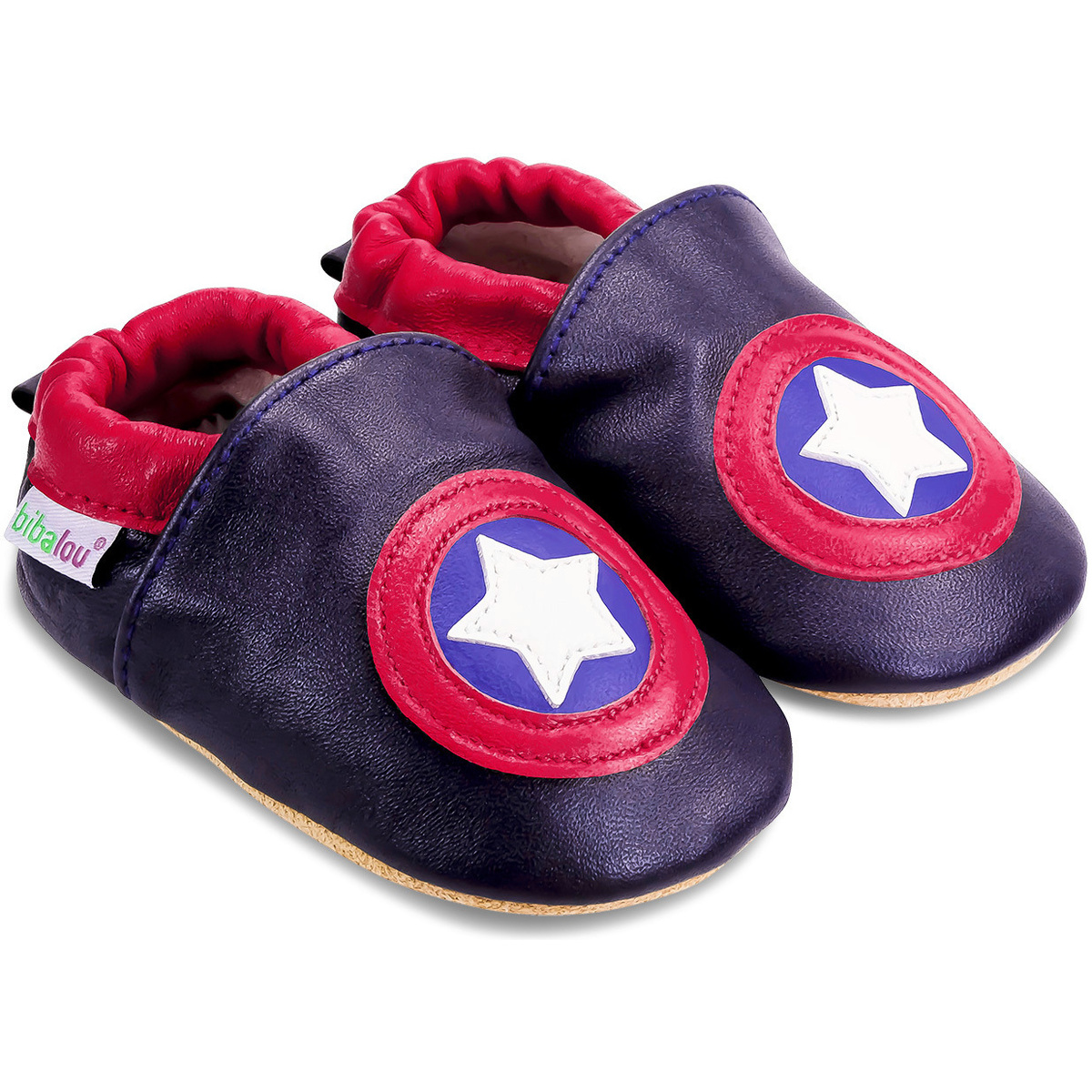 Bibalou Capitaine USA Bleu - Chaussures Chaussons-bebes Enfant 23,90 €