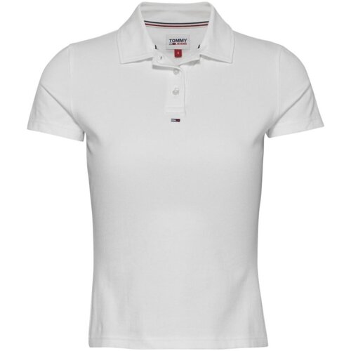 Vêtements Femme T-shirts & Polos Tommy Jeans DW0DW15847 Blanc