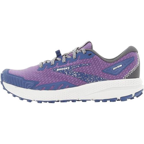 Chaussures Femme zapatillas de running ultra Brooks amortiguación media voladoras apoyo talón maratón ultra Brooks Divide Violet