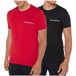 Vêtements Homme T-shirts & Polos Ea7 Emporio velvet-effect Armani Pack de 2 Noir