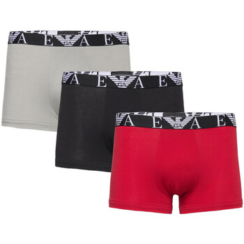 Sous-vêtements Homme Boxers Handtasche EMPORIO ARMANI XK229 Y3D166 Y472A 88258 Black Iceni Pack de 3 Rouge
