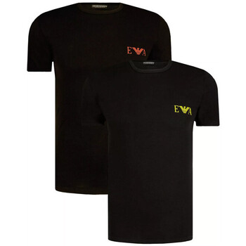 Vêtements Homme T-shirts & Polos Ea7 Emporio Armani tailored Lot de 2 Noir