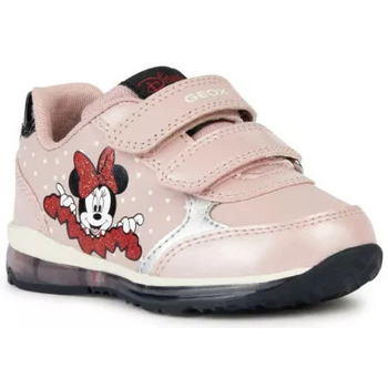 Chaussures Fille Baskets mode Geox TODO DISNEY MINNIE OLD ROSE Rose