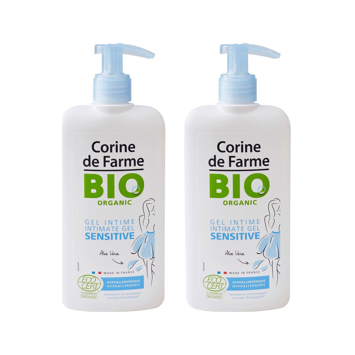 Beauté Bio & naturel Corine De Farme Lot de 2 - Gels Intimes Sensitive - Certifiés Bio Autres