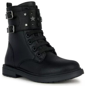 Chaussures Fille Boots Geox ECLAIR BLACK Noir