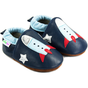 Chaussures Enfant Chaussons bébés Bibalou Fusee Spatiale Bleu
