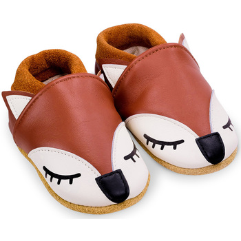 Chaussures Enfant Chaussons bébés Bibalou Gaspard le Renard Marron