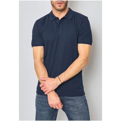 Vêtements Homme Pull Col Rond Turquoise H Kebello Polo manches courtes Marine H Marine