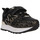 Chaussures Fille Baskets mode MICHAEL Michael Kors BASKET  BILLIE BLACK GOLD Noir