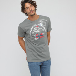 Vêtements Homme T-shirts & Polos Geographical Norway JERGEN t-shirt Homme Gris