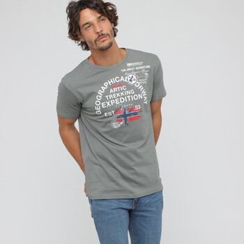 Vêtements Homme T-shirts & Polos Geographical Norway JERGEN t-shirt Homme Gris