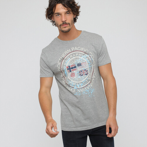 Vêtements Homme T-shirts & Polos Geographical Norway JOUNGER t-shirt Homme Gris