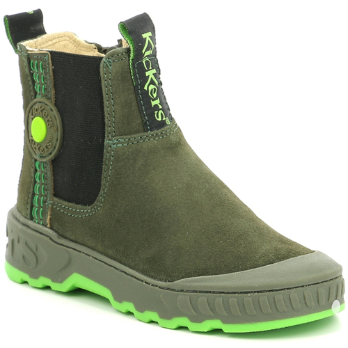 Chaussures Garçon Boots DELFI Kickers Kicktrust Vert