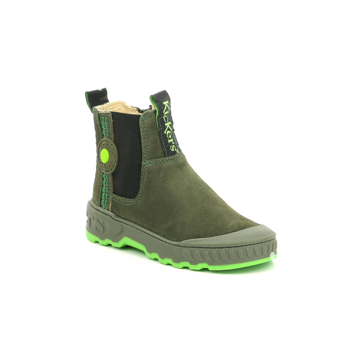 Chaussures Garçon make Boots Kickers Kicktrust Vert