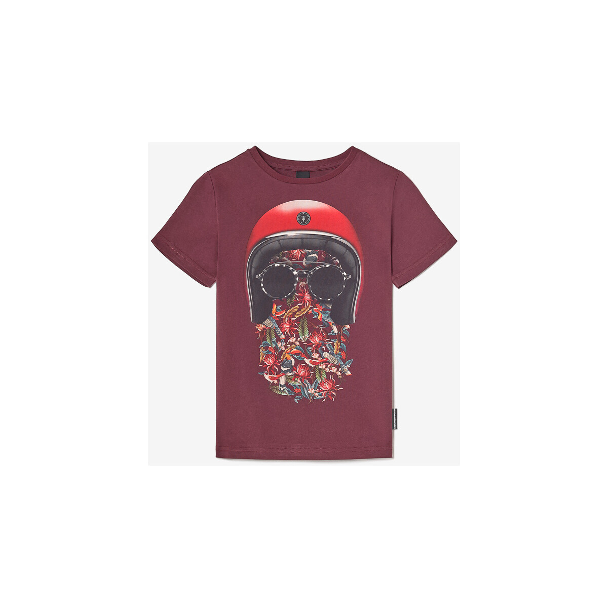 Vêtements Garçon T-shirts & Polos Le Temps des Cerises T-shirt gregorbo lie de vin imprimé Rouge