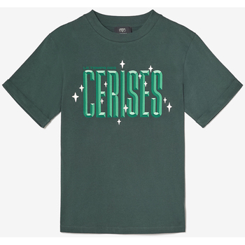 Vêtements Fille T-shirts & Polos Le Temps des Cerises T-shirt priahgi vert bouteille Vert