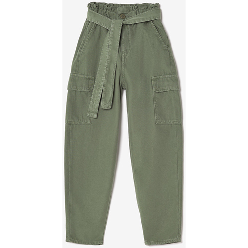 Vêtements Fille Pantalons Lustres / suspensions et plafonniersises Pantalon cargo mila kaki Vert