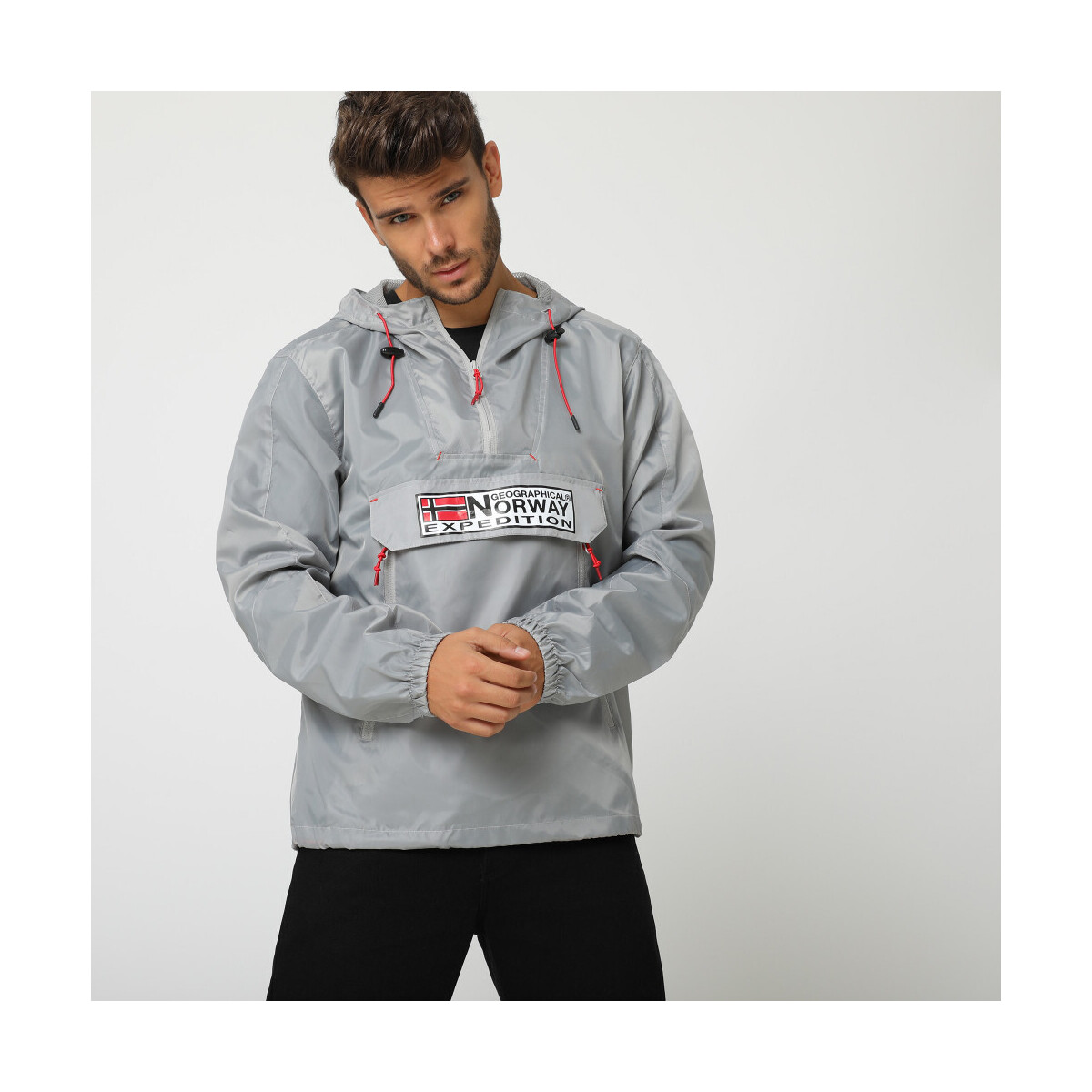 Vêtements Homme Vestes Geographical Norway CHOUPA Kway Homme Noir