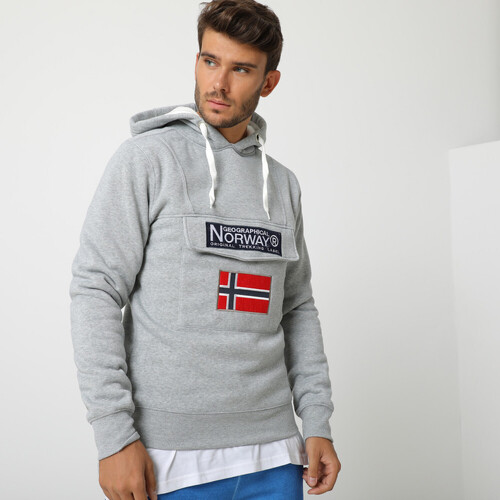 Vêtements Homme Sweats Geographical Norway GADRIEN sweat pour homme Gris