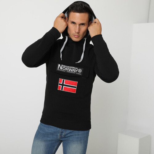 Vêtements Homme Sweats Geographical Norway GADRIEN sweat pour homme Noir