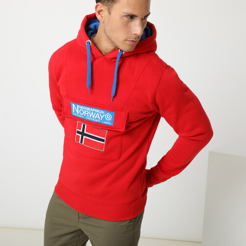 Vêtements Homme Sweats Geographical Norway GADRIEN sweat pour homme Rouge