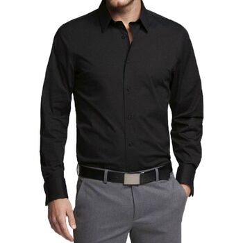 Vêtements Homme Chemises manches longues Kebello Chemise Noir H Noir