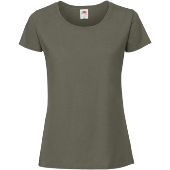 Vêtements Femme Track & Field long sleeves antiviral T-shirt Fruit Of The Loom 61424 Vert