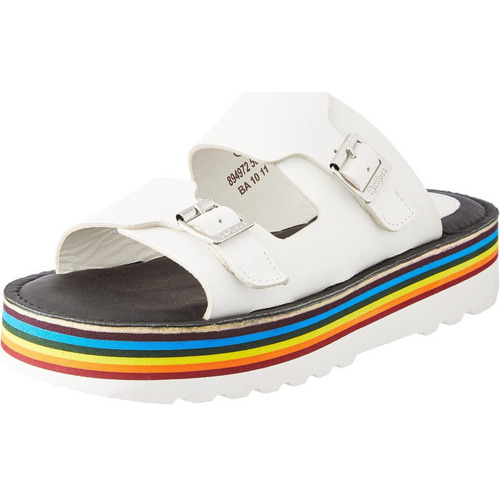 Chaussures Femme Sandales et Nu-pieds Kickers Mules - KICK HOT - Blanc Blanc