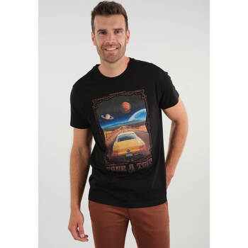 Vêtements Homme Sacs de voyage Deeluxe T-Shirt TRIPPY Noir