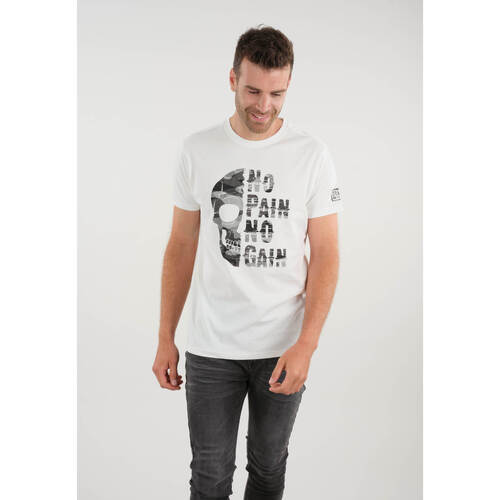 Vêtements Homme Add ELLE Sport Boyfriend T-Shirt to your favourites Deeluxe T-Shirt CONNOR Blanc