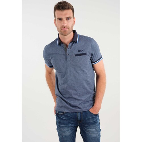 Vêtements Homme Long Sleeve Cricket Polo Shirt Mens Deeluxe Polo DREXLER Bleu