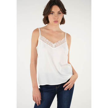 Vêtements Femme Moncler double logo patch T-shirt Deeluxe Débardeur ERIKA Blanc