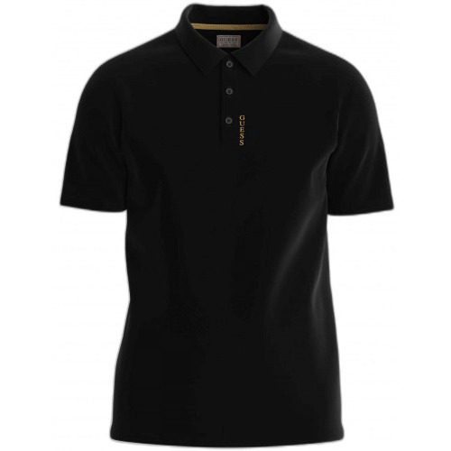 Vêtements T-shirts & Polos Guess POLO H M3RP60   NOIR - XS Noir