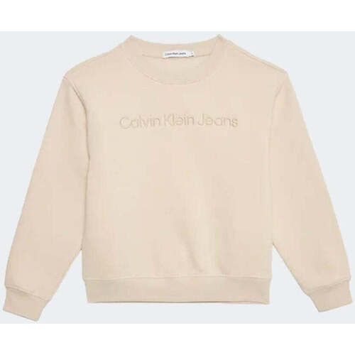 Vêtements Garçon Sweats Calvin Klein JEANS Teddy  Blanc