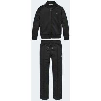 Vêtements Garçon Plus Abstract Animal Satin Wrap Midi Dress Calvin Klein Jeans  Noir