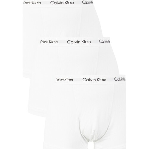 Sous-vêtements Homme Caleçons Calvin Klein Jeans Pack de 3 troncs Blanc