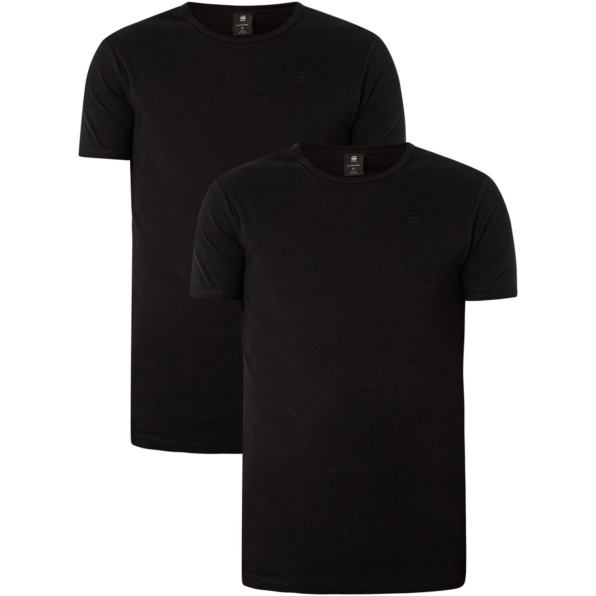 Vêtements Homme T-shirts manches courtes G-Star Raw Lot de 2 T-shirts Noir