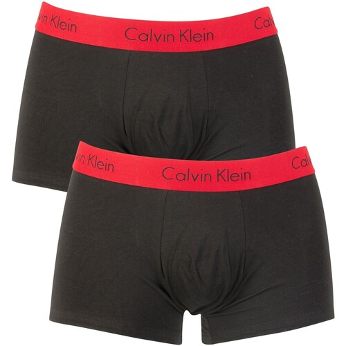 Sous-vêtements Homme Caleçons Calvin Klein Jaqueline Jeans Lot de 2 malles extensibles Pro Stretch Noir