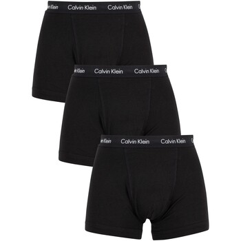 Sous-vêtements Homme Caleçons Calvin Klein Jeans Lot de 3 malles en coton extensible Noir
