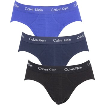 Sous-vêtements Homme Slips Calvin Klein Jeans Pack de 3 Slip Hip Bleu