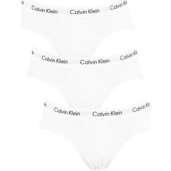 Sous-vêtements Homme Slips Calvin Klein Jeans Pack de 3 Slip Hip Blanc