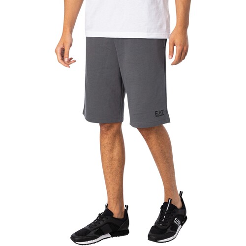 Emporio Armani EA7 Logo Sweat Shorts Gris - Vêtements Shorts / Bermudas  Homme 45,95 €