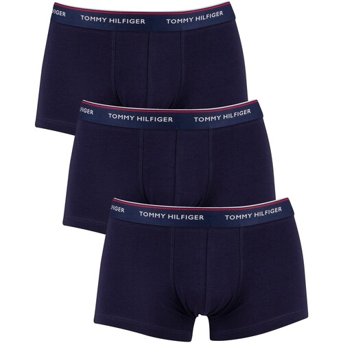 Sous-vêtements Homme Caleçons Tommy Hilfiger Lot de 3 boxers Premium Essentials taille basse Bleu