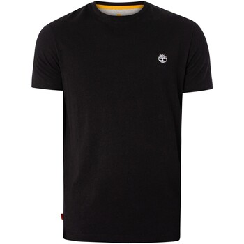Vêtements Homme T-shirts manches courtes Timberland Dun River T-shirt ajusté Noir