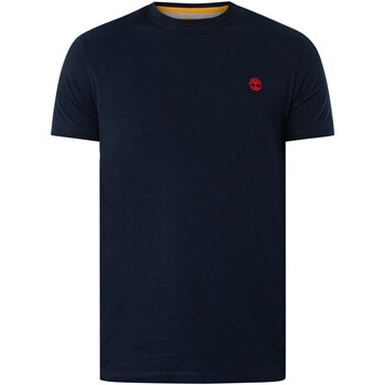Timberland T-shirt ajusté à col ras du cou Dun River Bleu